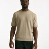 T shirt in lino e poliammide beige uomo Atomo factory - 6