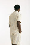 Camicia in misto cotone rigato uomo Atomo factory - 4