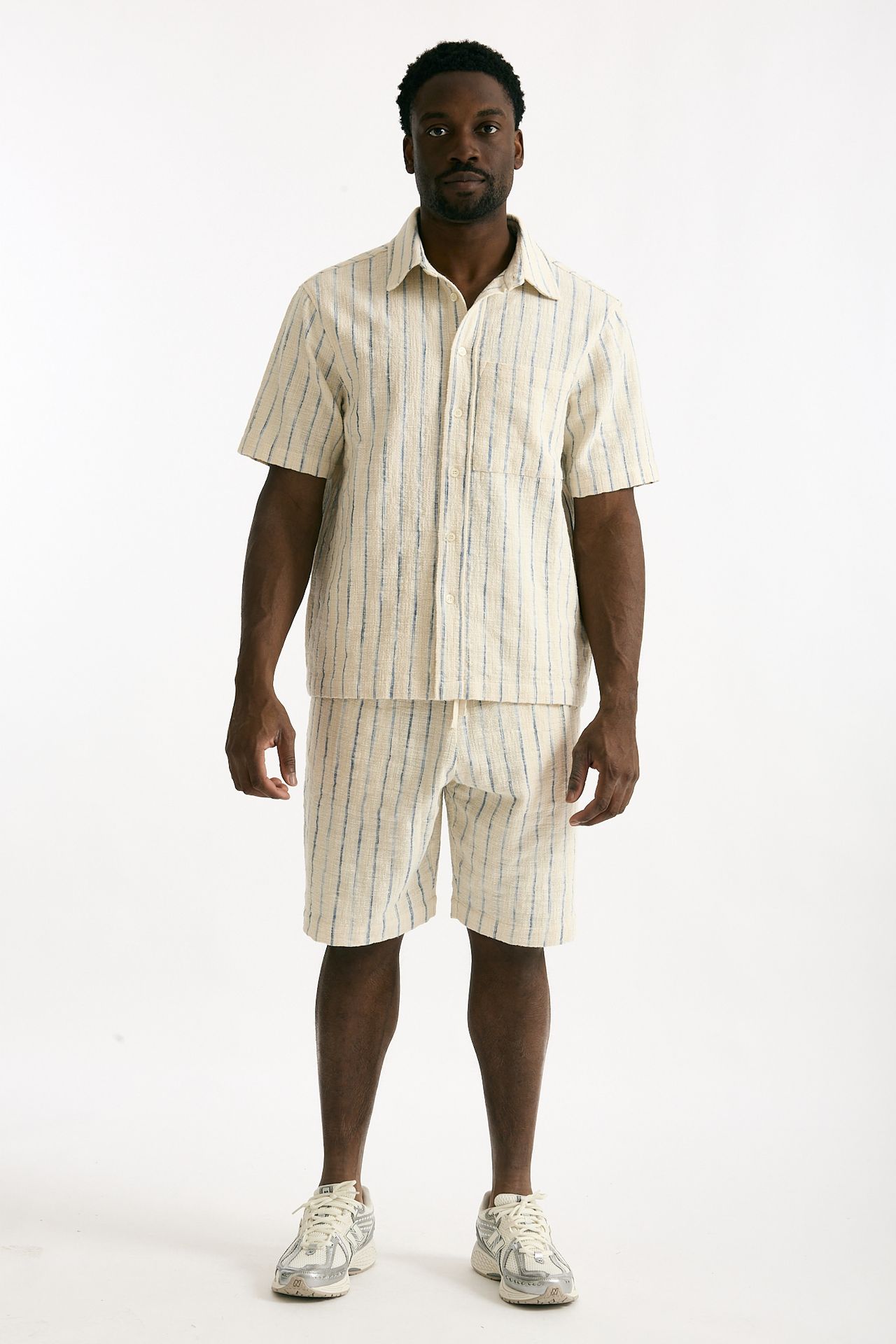 Camicia in misto cotone rigato uomo Atomo factory - 2