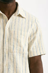 Camicia in misto cotone rigato uomo Atomo factory - 5