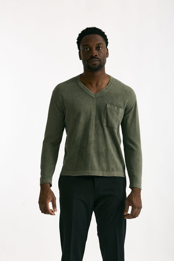 Maglia in cotone militare uomo Atomo factory