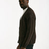 Cardigan in lino e poliestere marrone malfile’ uomo Atomo factory - 8
