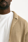 Cardigan in cotone e poliestere beige uomo Atomo factory - 6