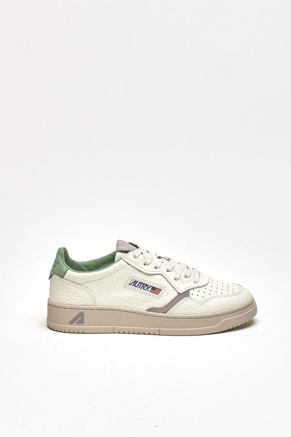 Sneakers MEDALIST LOW-AULM-NE16 in pelle martellata uomo Autry