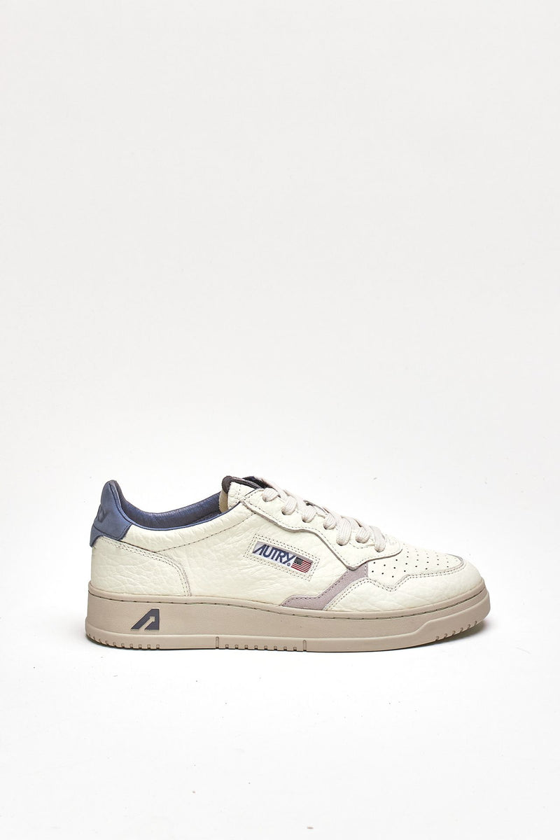 Sneakers MEDALIST LOW-AULM-NE12 in pelle martellata uomo Autry - 1