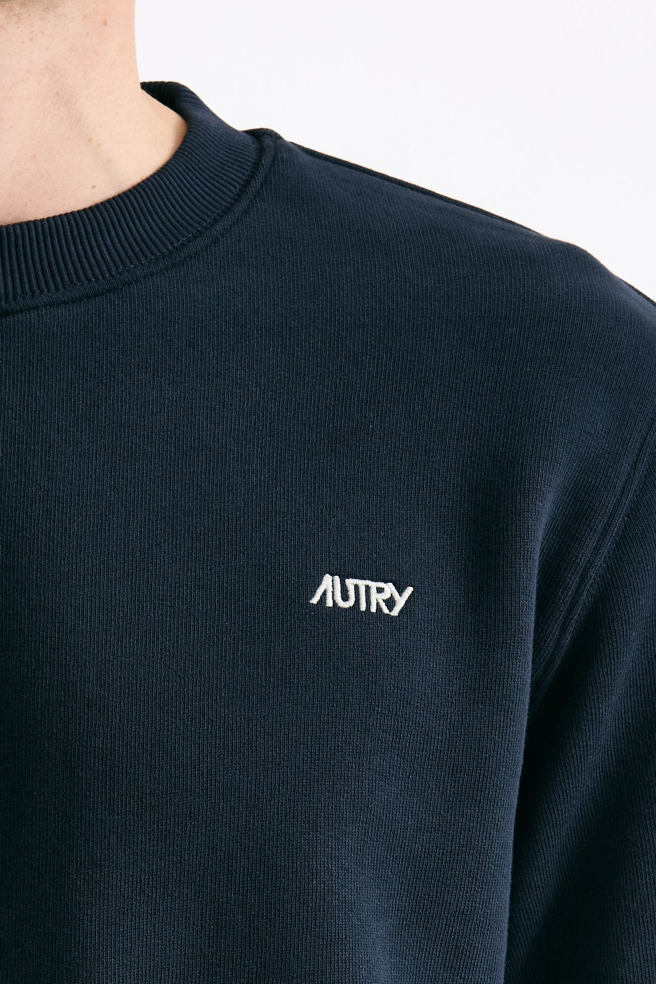 Felpa in cotone blu logo uomo Autry - 5