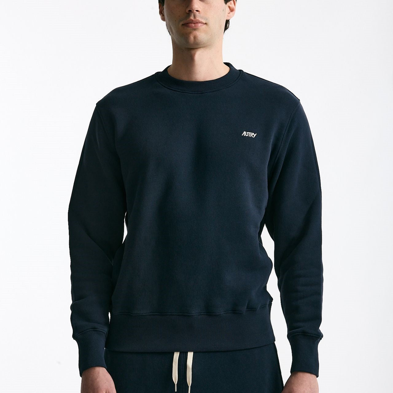 Felpa in cotone blu logo uomo Autry - 6