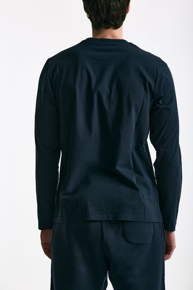T-shirt girocollo in cotone blu uomo Autry - 4