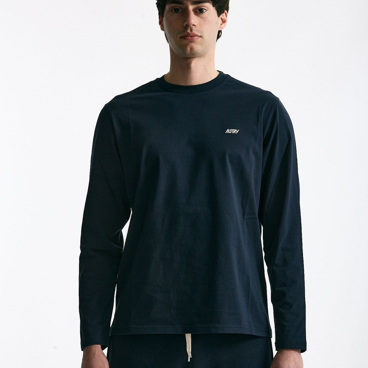 T-shirt girocollo in cotone blu uomo Autry - 6