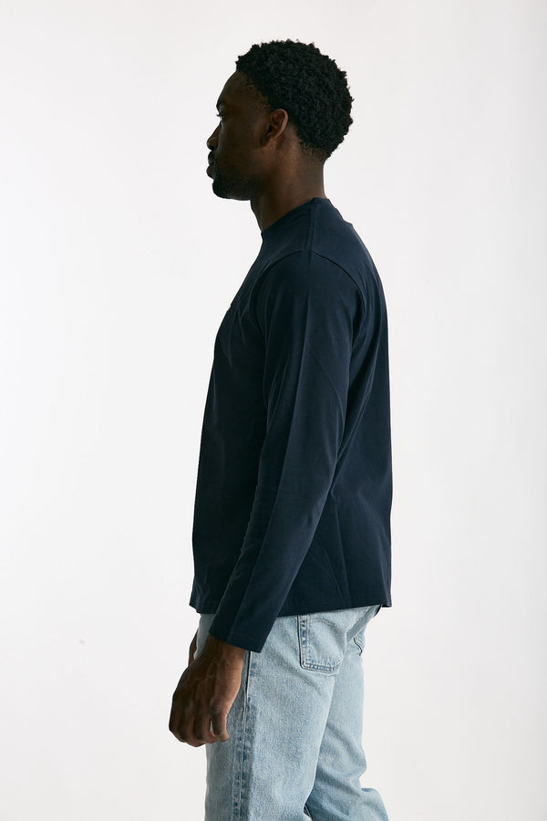 T-shirt in cotone blu uomo Autry