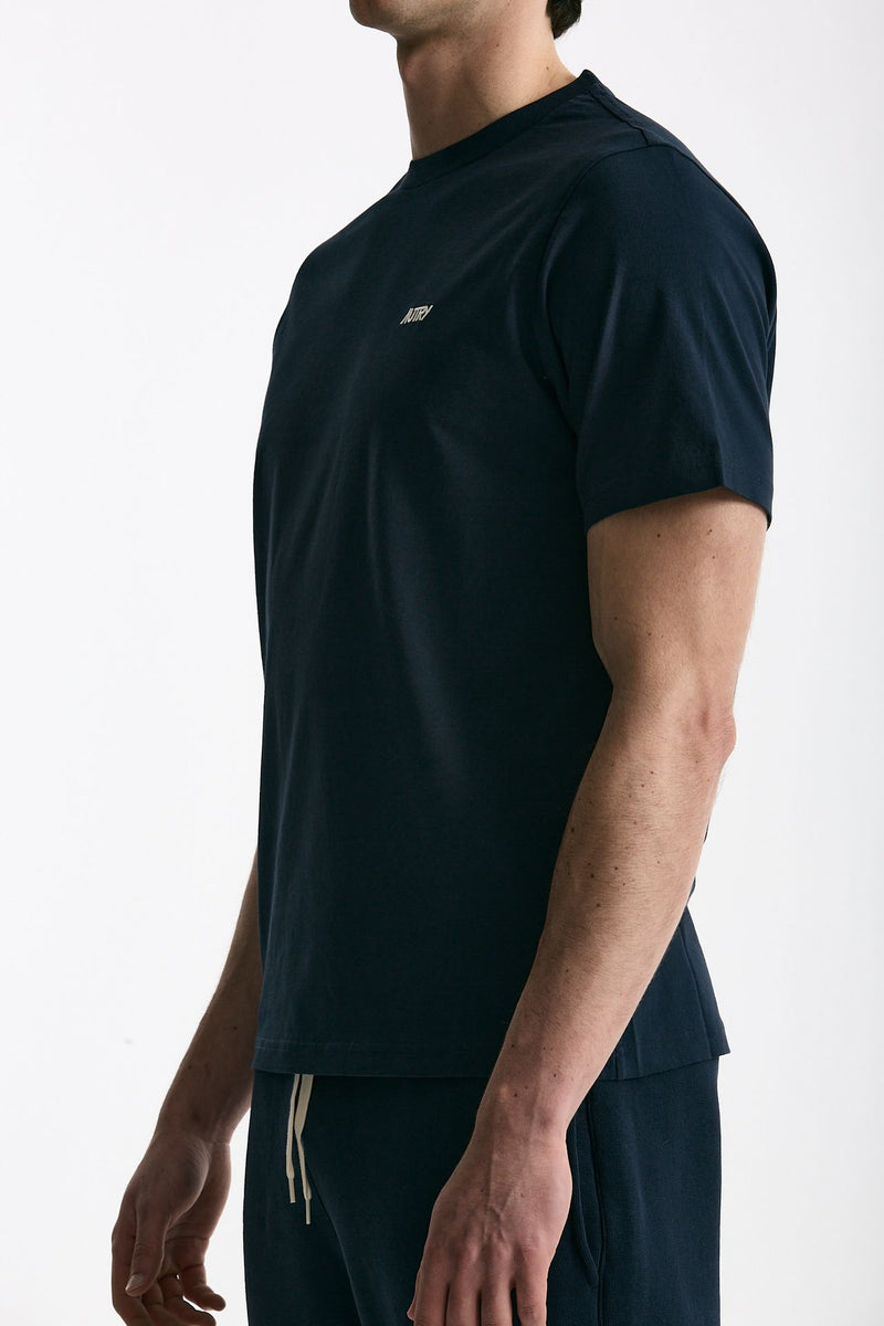 T-shirt girocollo in cotone blu uomo Autry - 4