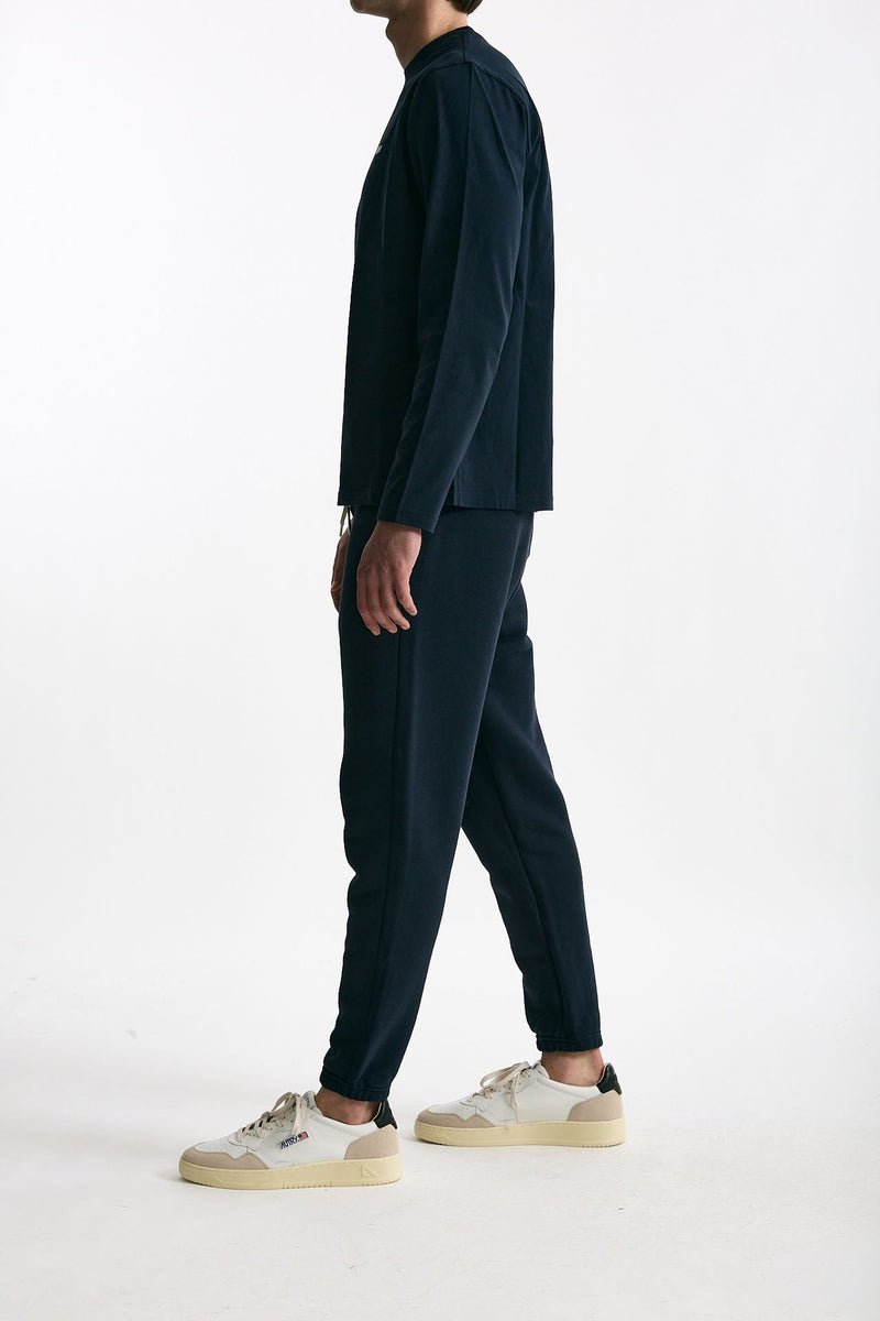 Pantalone jogging in cotone blu uomo Autry - 4