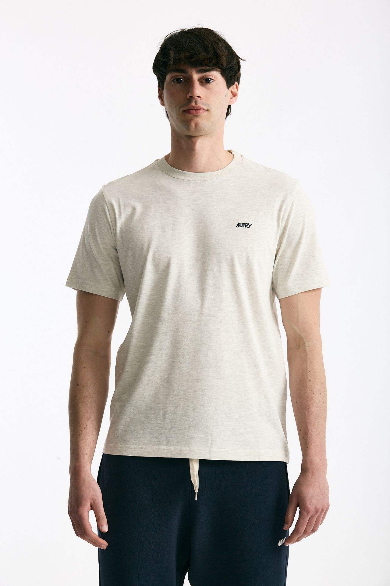 T-shirt girocollo in cotone grigio uomo Autry - 2