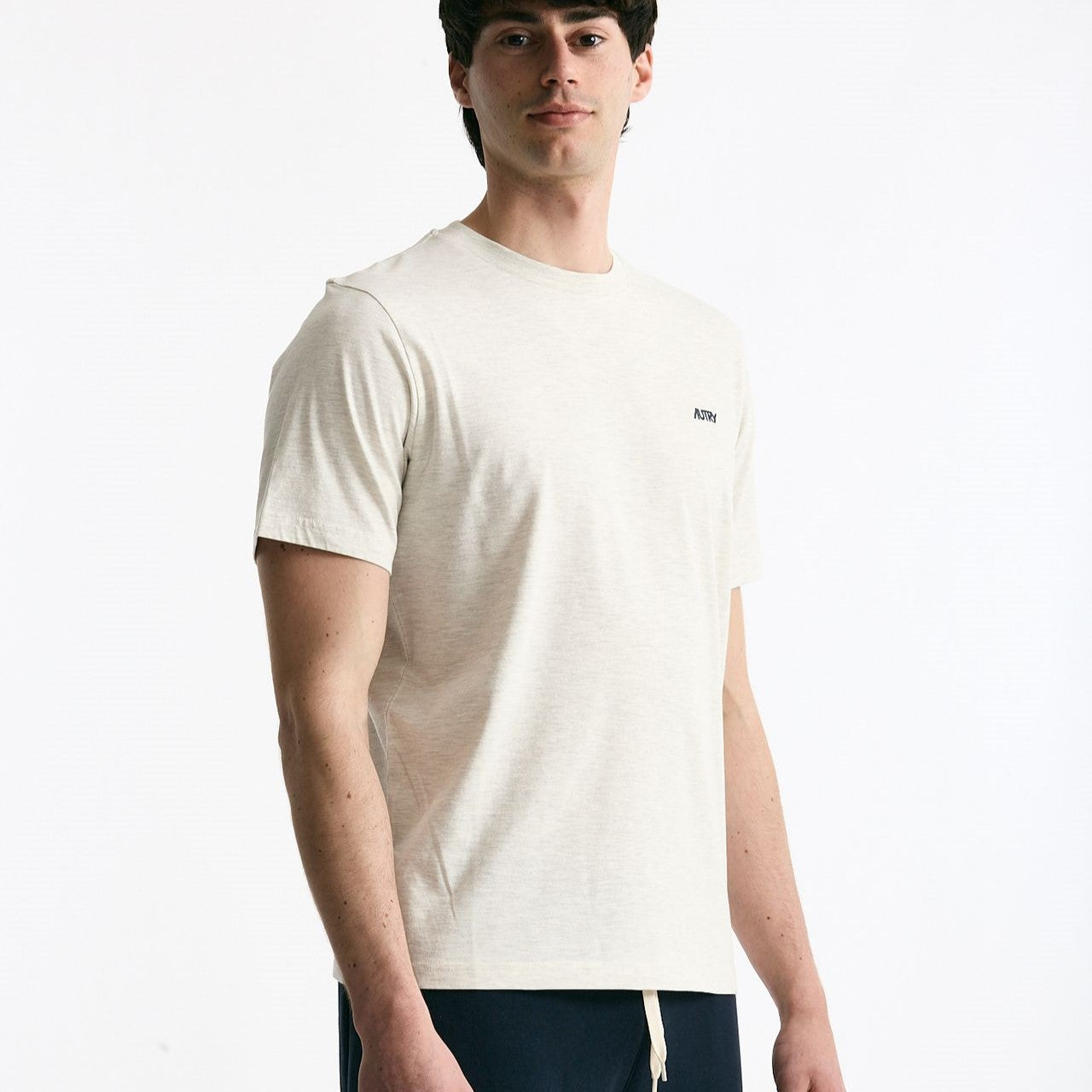 T-shirt girocollo in cotone grigio uomo Autry - 6