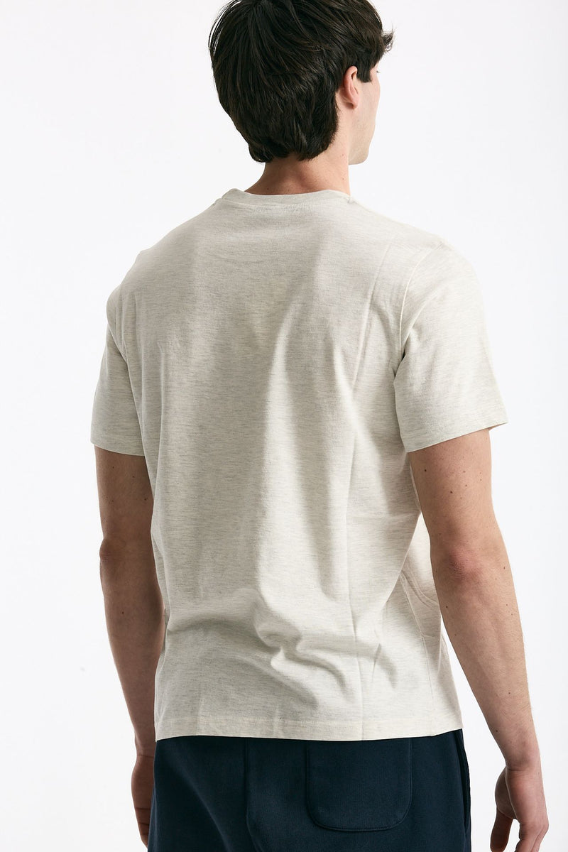 T-shirt girocollo in cotone grigio uomo Autry - 4