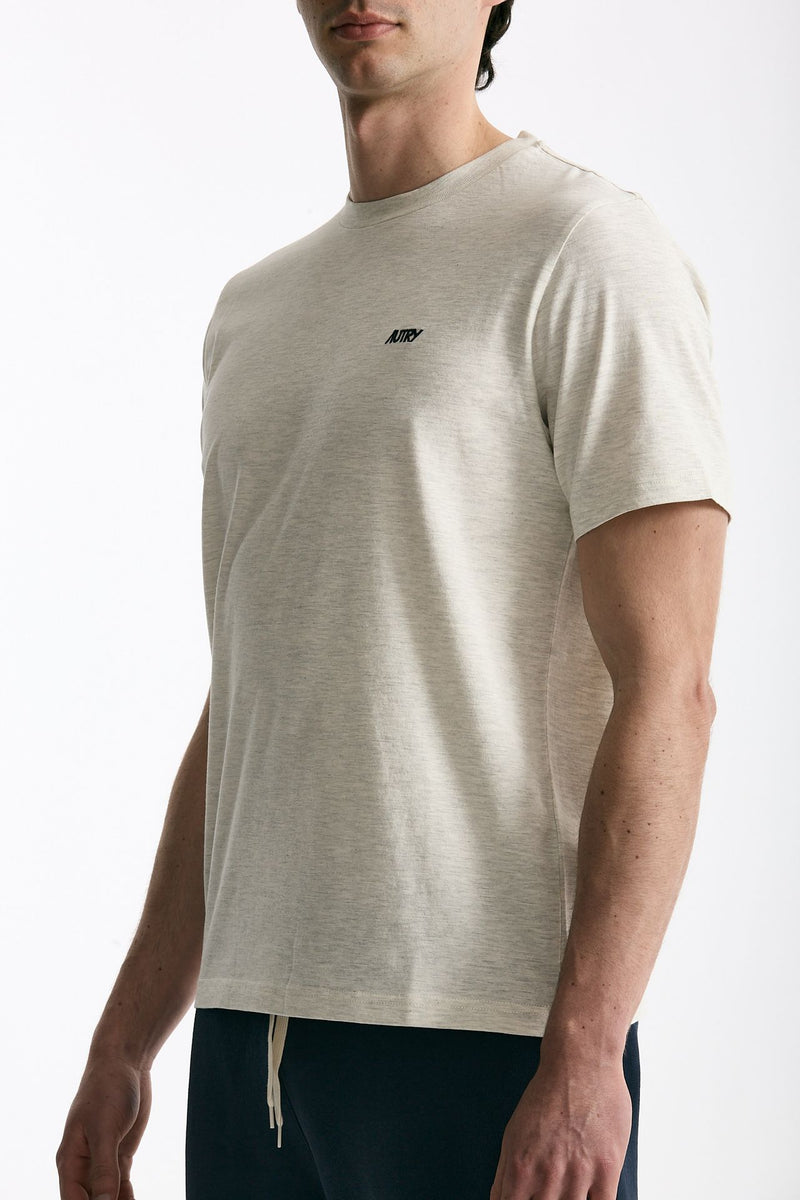 T-shirt girocollo in cotone grigio uomo Autry - 1
