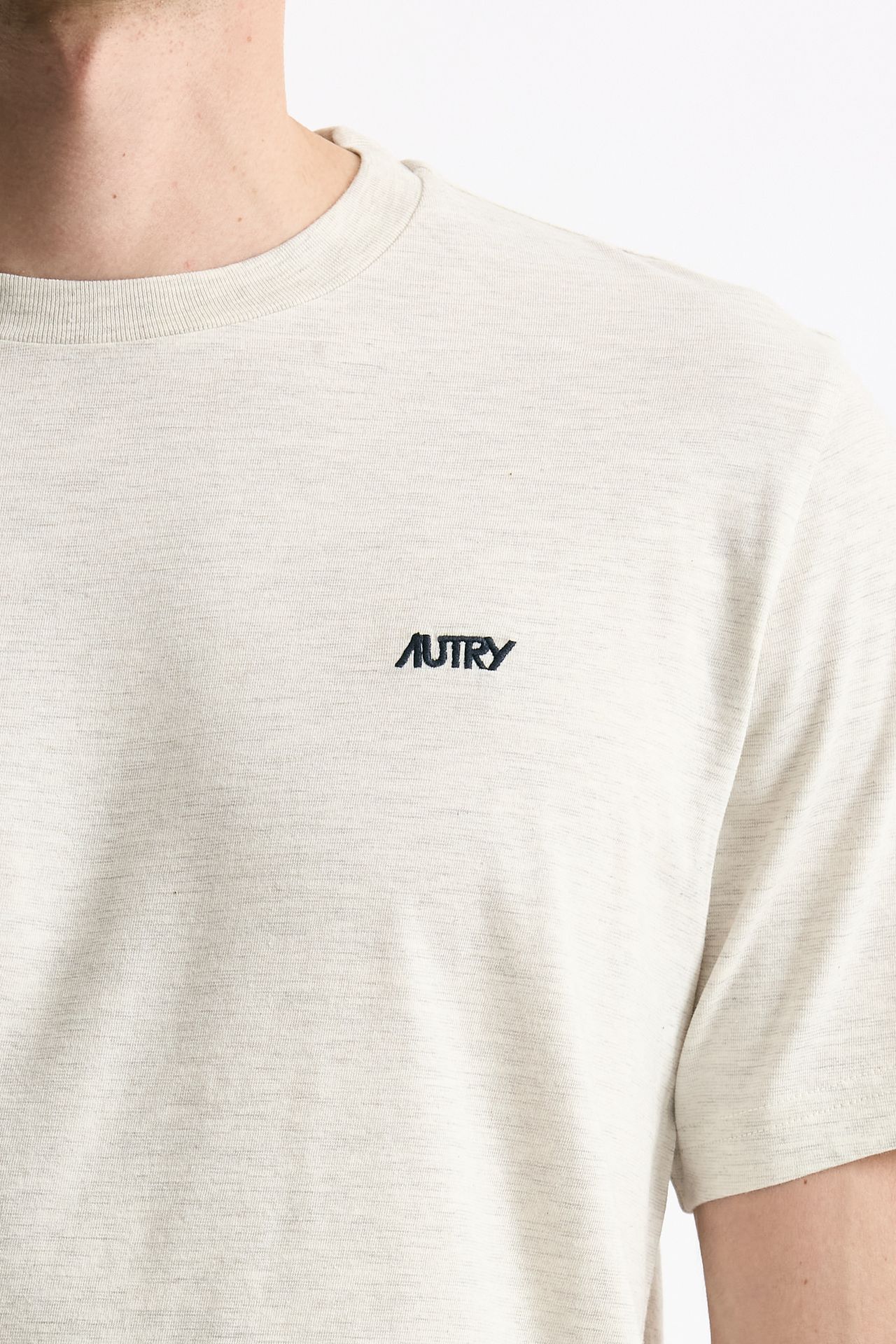T-shirt girocollo in cotone grigio uomo Autry - 5