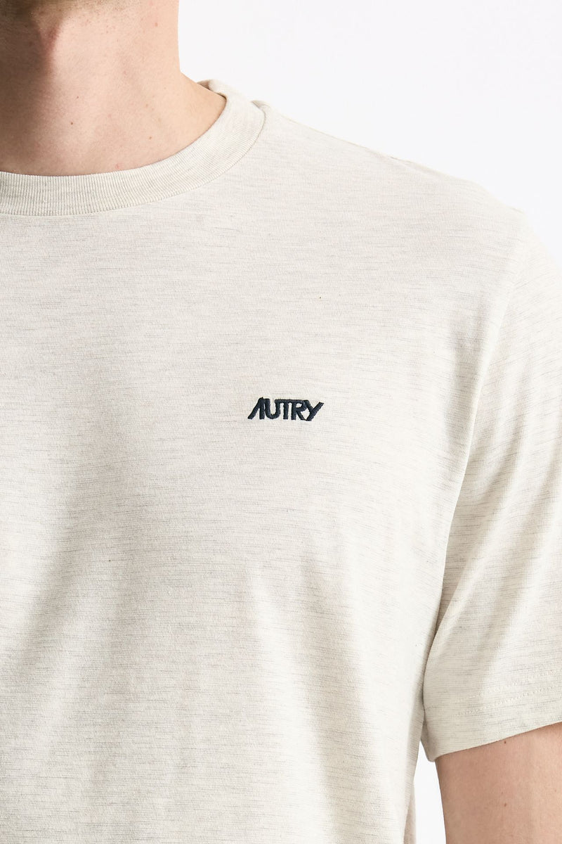 T-shirt girocollo in cotone grigio uomo Autry - 5