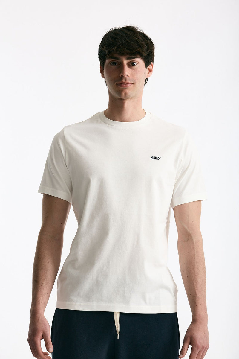 T-shirt girocollo in cotone bianco uomo Autry - 1