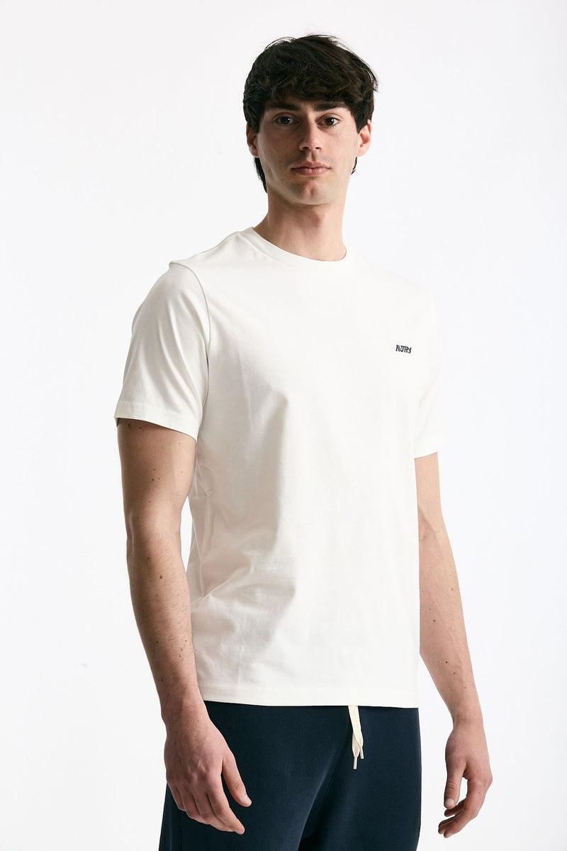 T-shirt girocollo in cotone bianco uomo Autry - 3