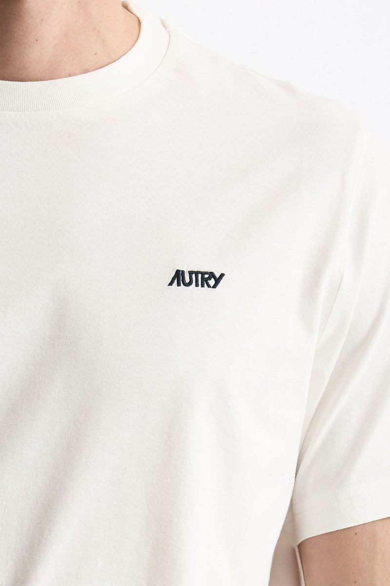 T-shirt girocollo in cotone bianco uomo Autry - 5