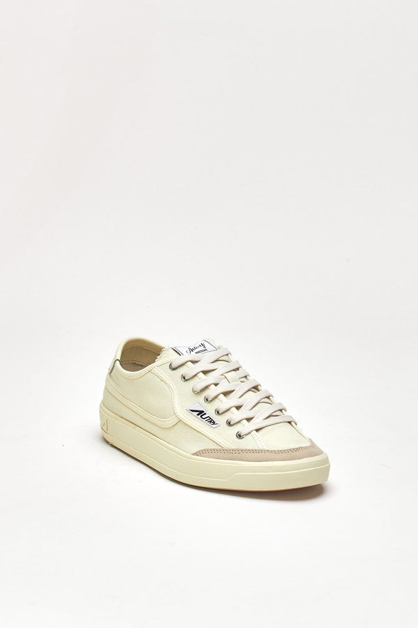 Sneakers SNEAKERS WINDSCAPE LOW in canvas crema uomo Autry