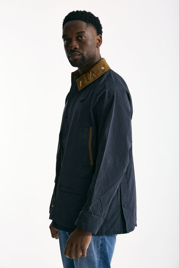 Giacca ICONS BEDALE CASUAL in cotone cerato blu uomo Barbour