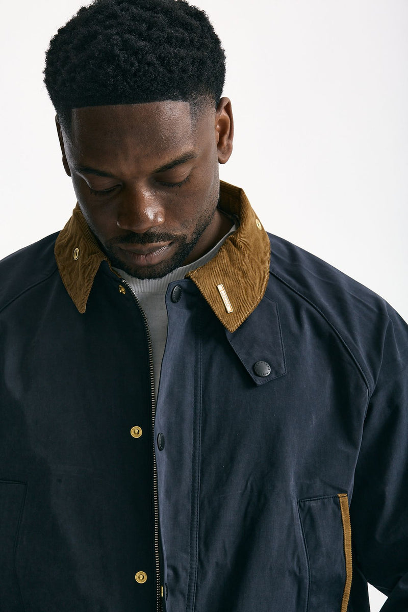 Giacca ICONS BEDALE CASUAL in cotone cerato blu uomo Barbour - 6