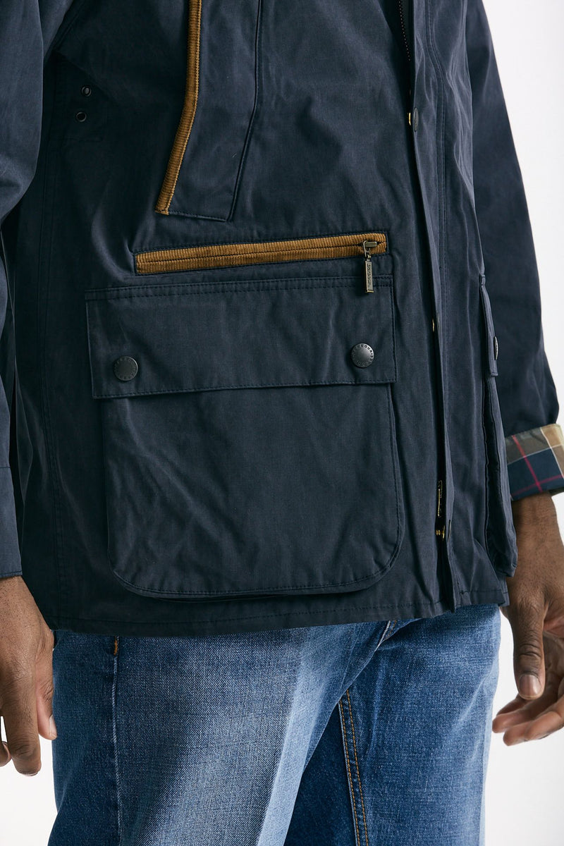 Giacca ICONS BEDALE CASUAL in cotone cerato blu uomo Barbour - 9