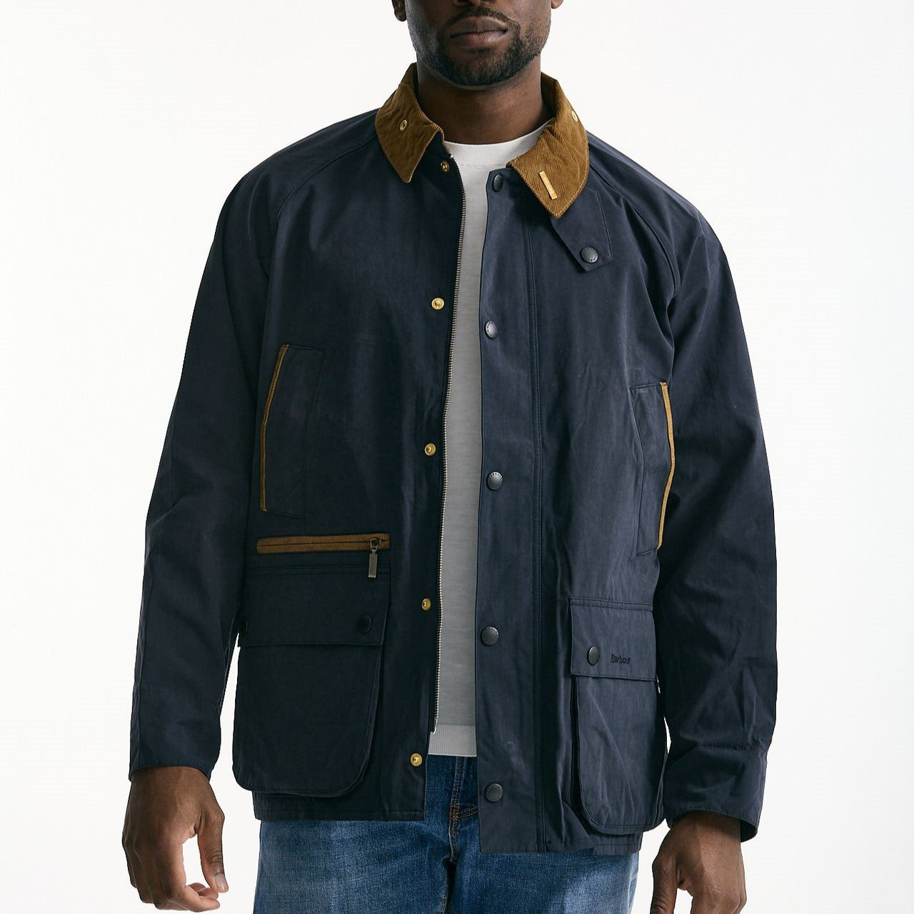 Giacca ICONS BEDALE CASUAL in cotone cerato blu uomo Barbour - 10