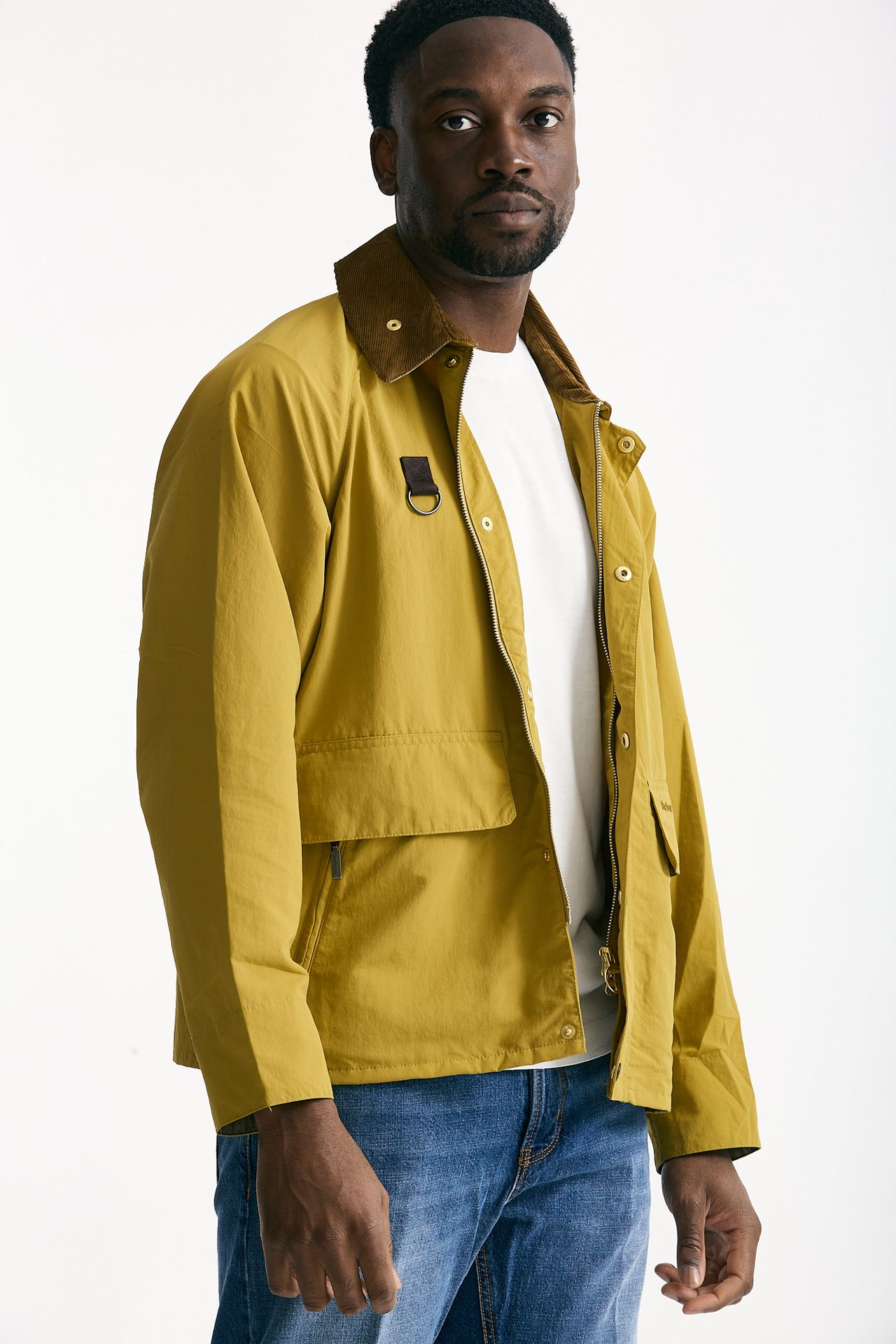 Giacca ICONS SPEY in cotone e nylon lavato giallo uomo Barbour - 5