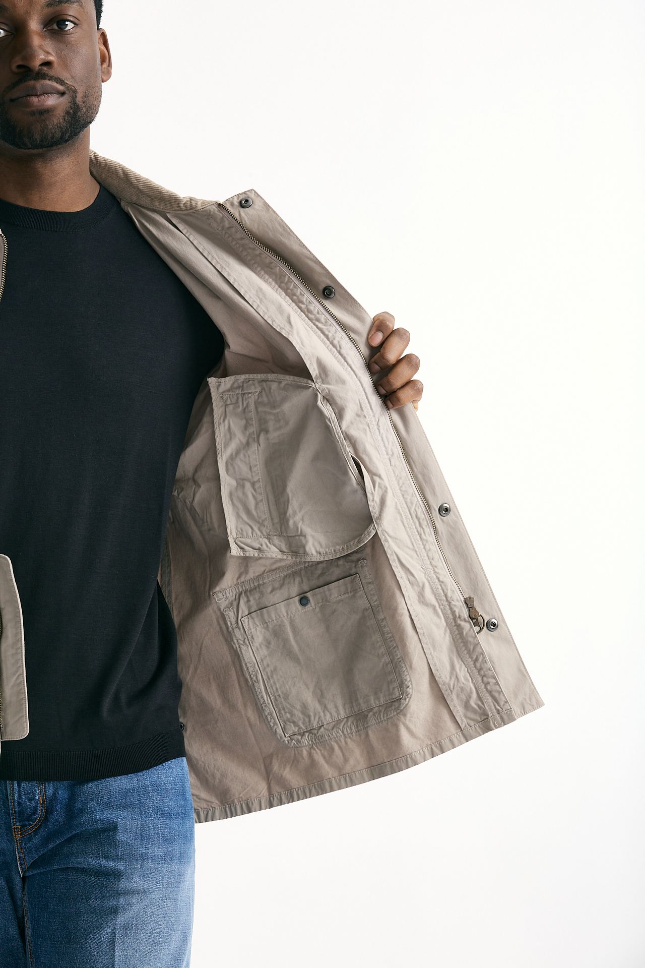 Giacca ASHBY CASUAL in cotone lavato beige uomo Barbour - 9