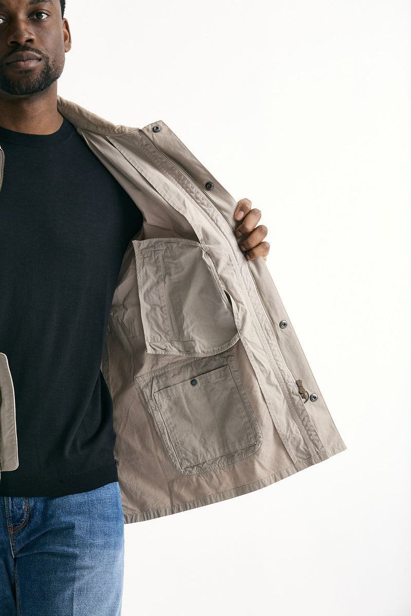 Giacca ASHBY CASUAL in cotone lavato beige uomo Barbour - 9