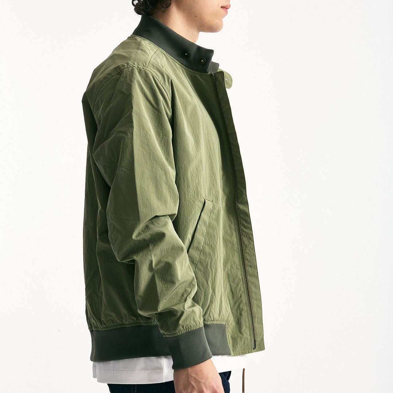 Bomber FENTON CASUAL JACKET nylon verde uomo Barbour - 9