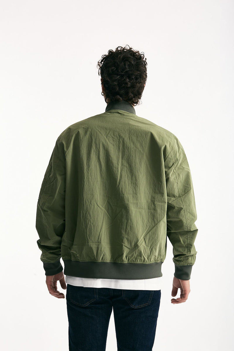 Bomber FENTON CASUAL JACKET nylon verde uomo Barbour - 3