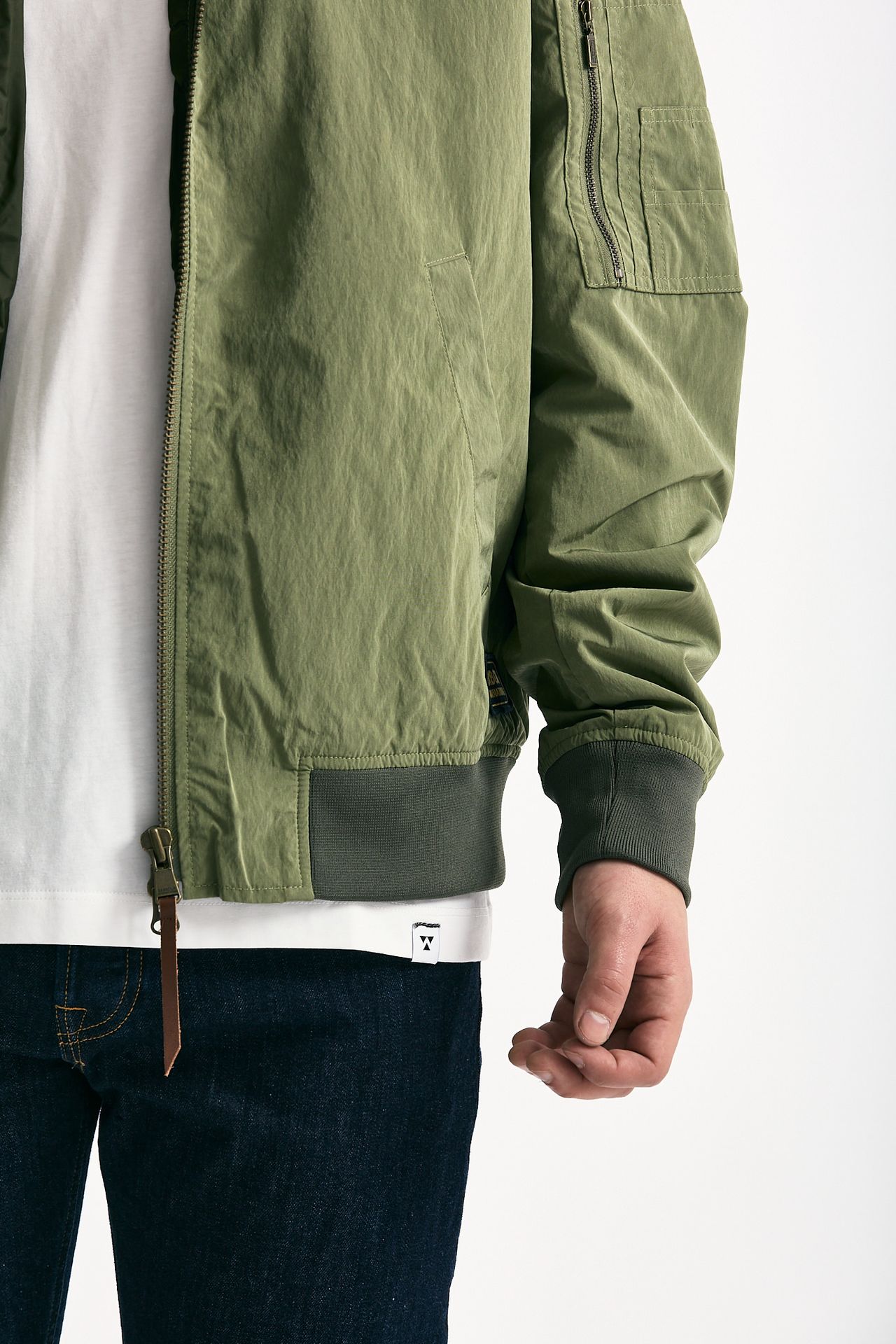 Bomber FENTON CASUAL JACKET nylon verde uomo Barbour - 5