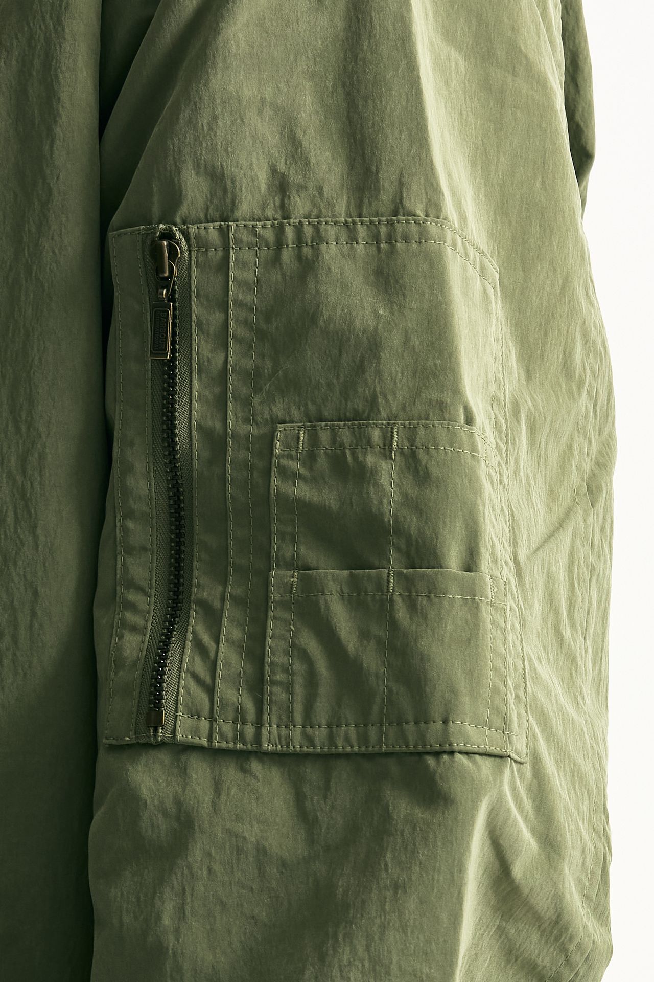 Bomber FENTON CASUAL JACKET nylon verde uomo Barbour - 7