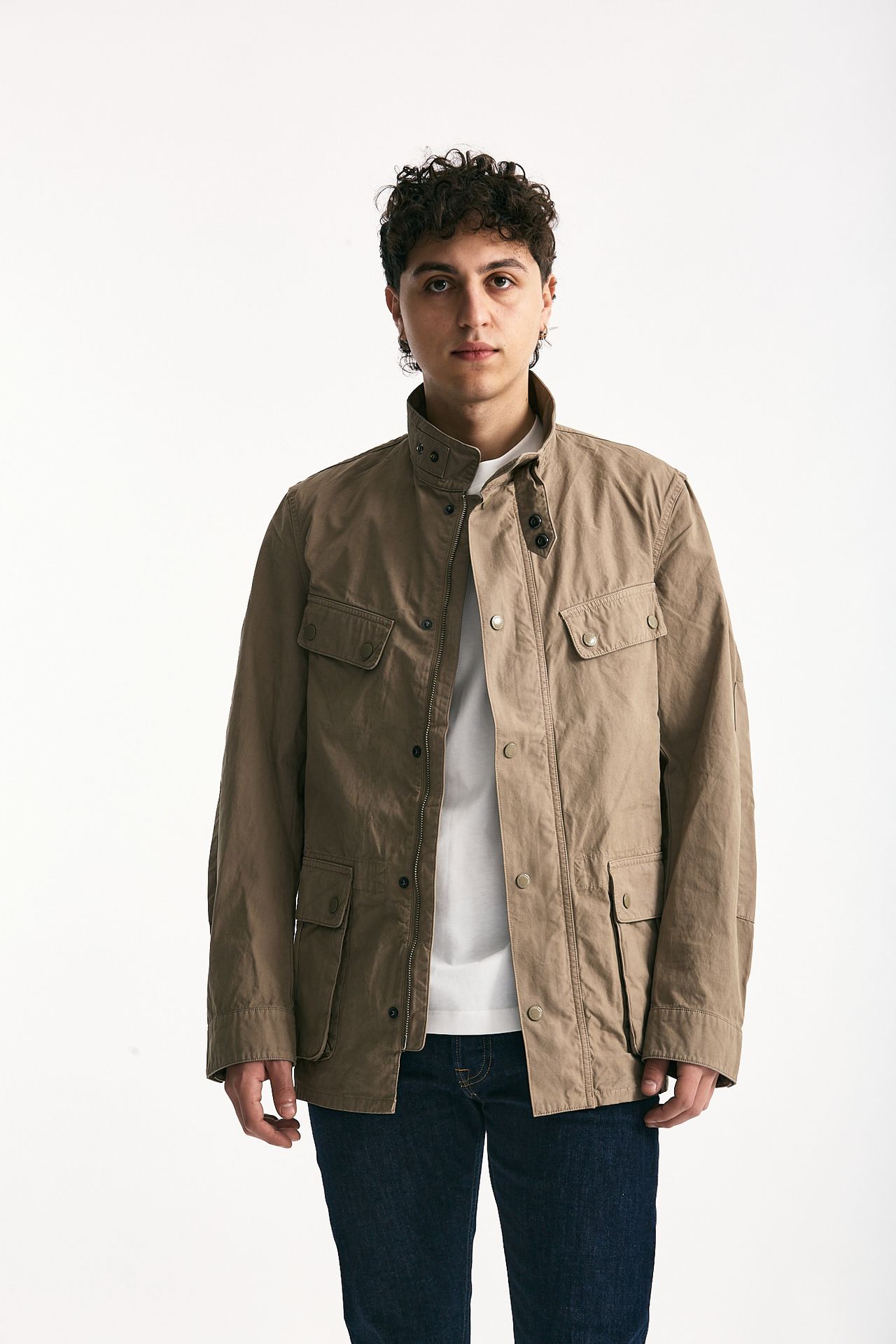 Field jacket GARMENT DYED DUKE CASUAL in cotone lavato cammello uomo Barbour - 2