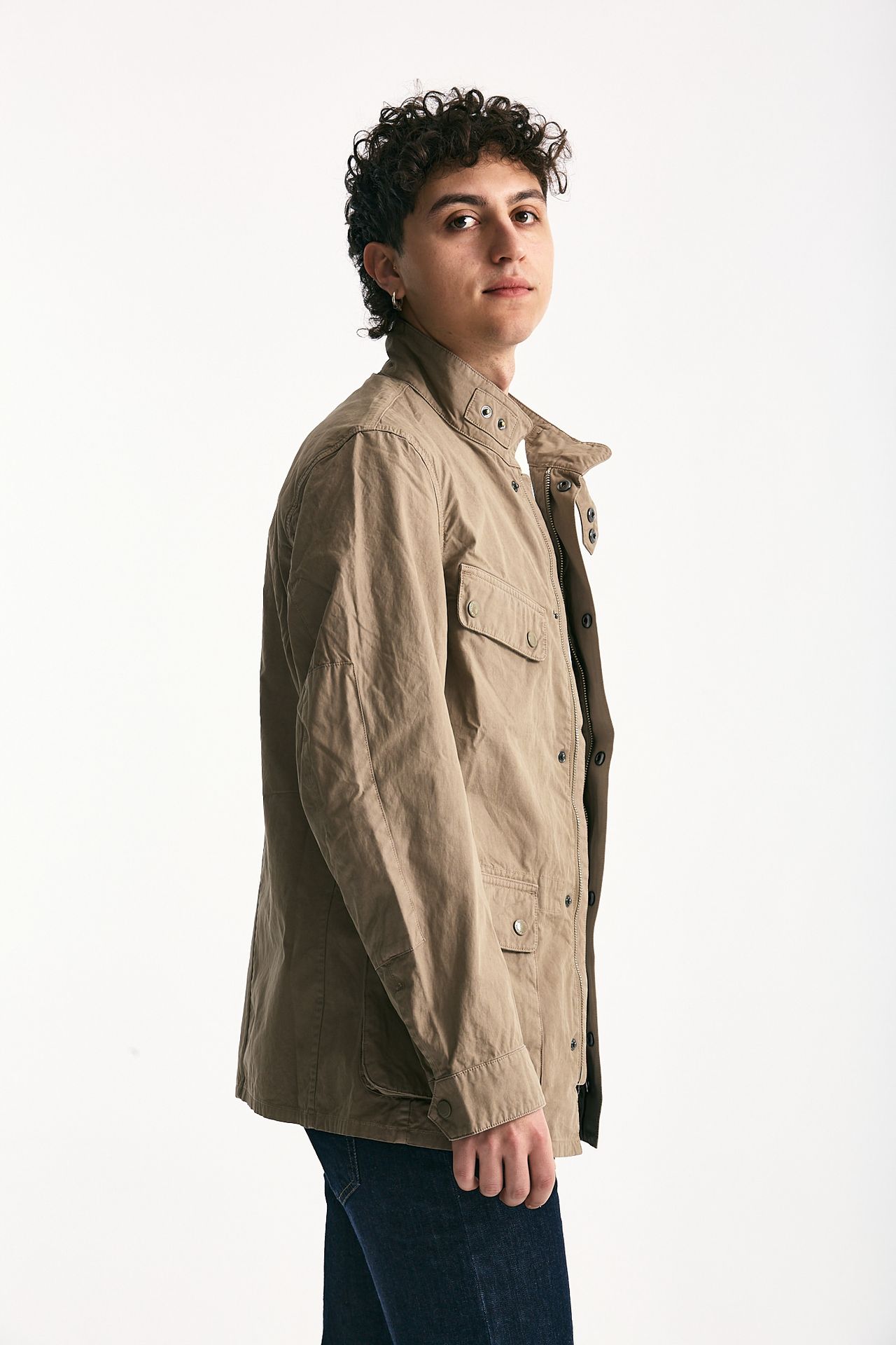 Field jacket GARMENT DYED DUKE CASUAL in cotone lavato cammello uomo Barbour - 3