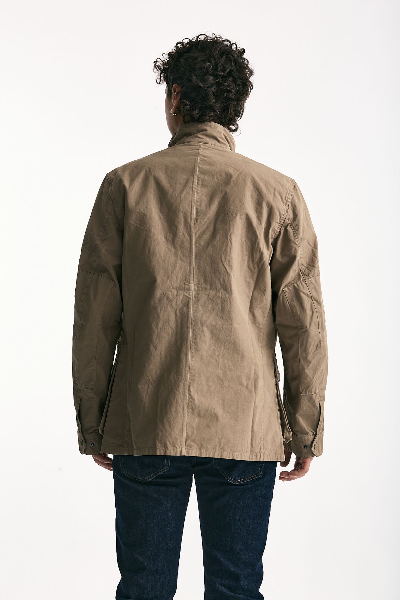 Field jacket GARMENT DYED DUKE CASUAL in cotone lavato cammello uomo Barbour - 4