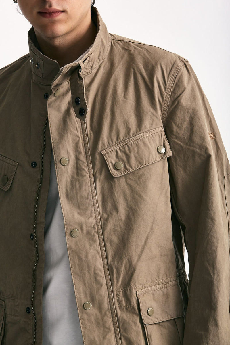 Field jacket GARMENT DYED DUKE CASUAL in cotone lavato cammello uomo Barbour - 5