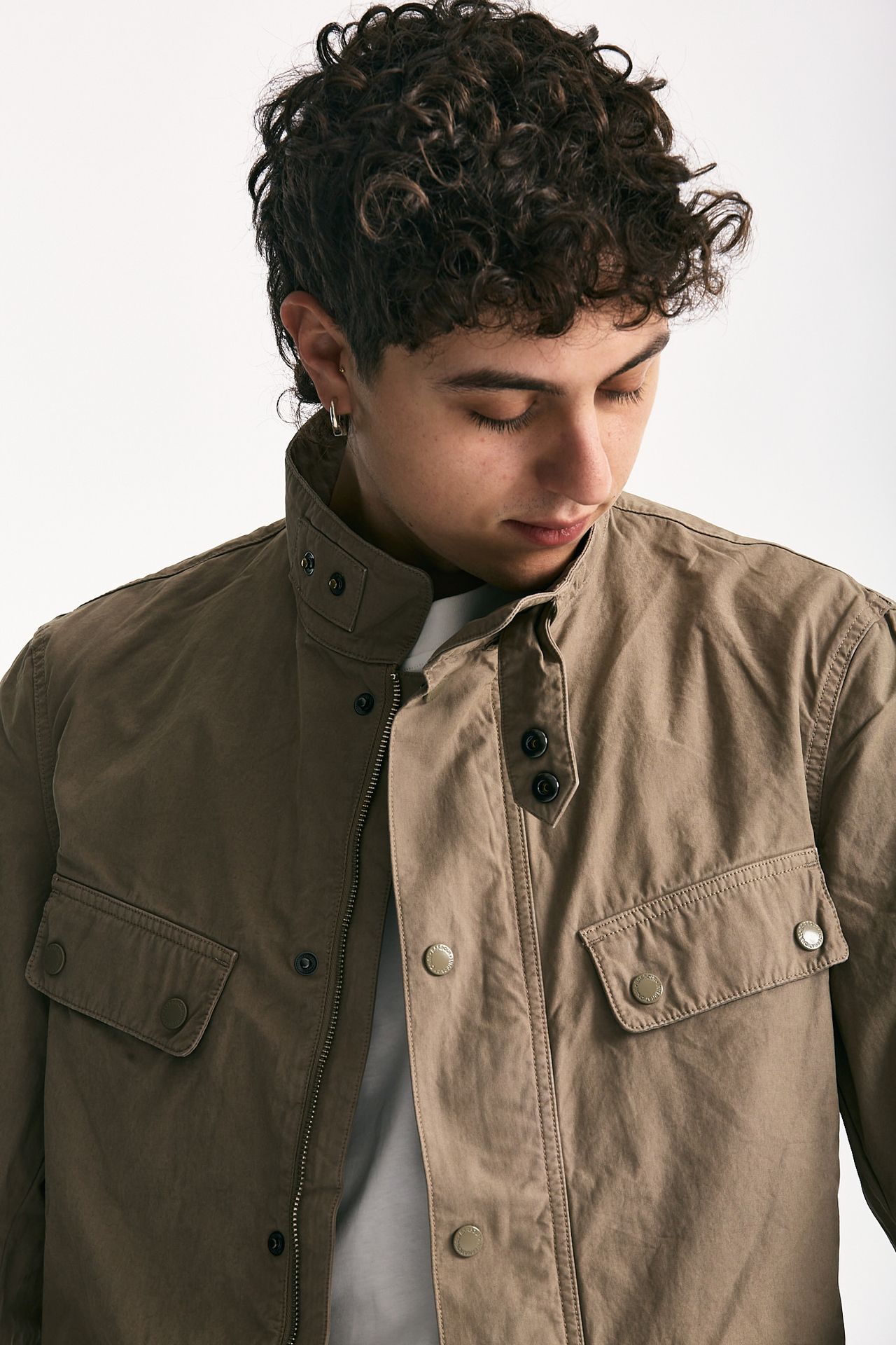 Field jacket GARMENT DYED DUKE CASUAL in cotone lavato cammello uomo Barbour - 6