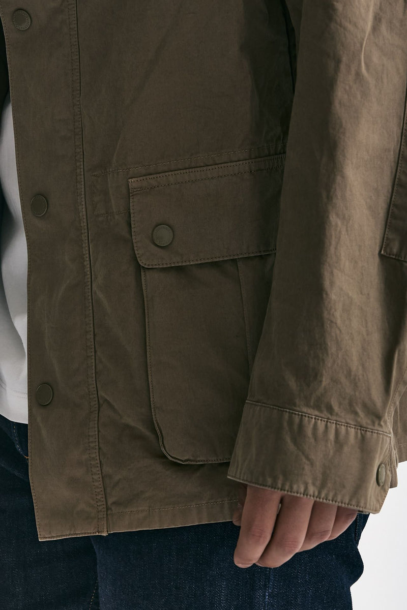 Field jacket GARMENT DYED DUKE CASUAL in cotone lavato cammello uomo Barbour - 7