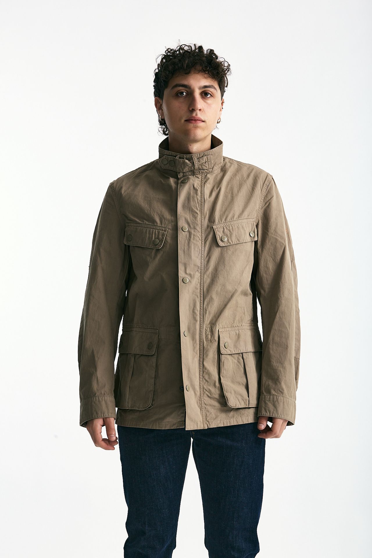 Field jacket GARMENT DYED DUKE CASUAL in cotone lavato cammello uomo Barbour - 9