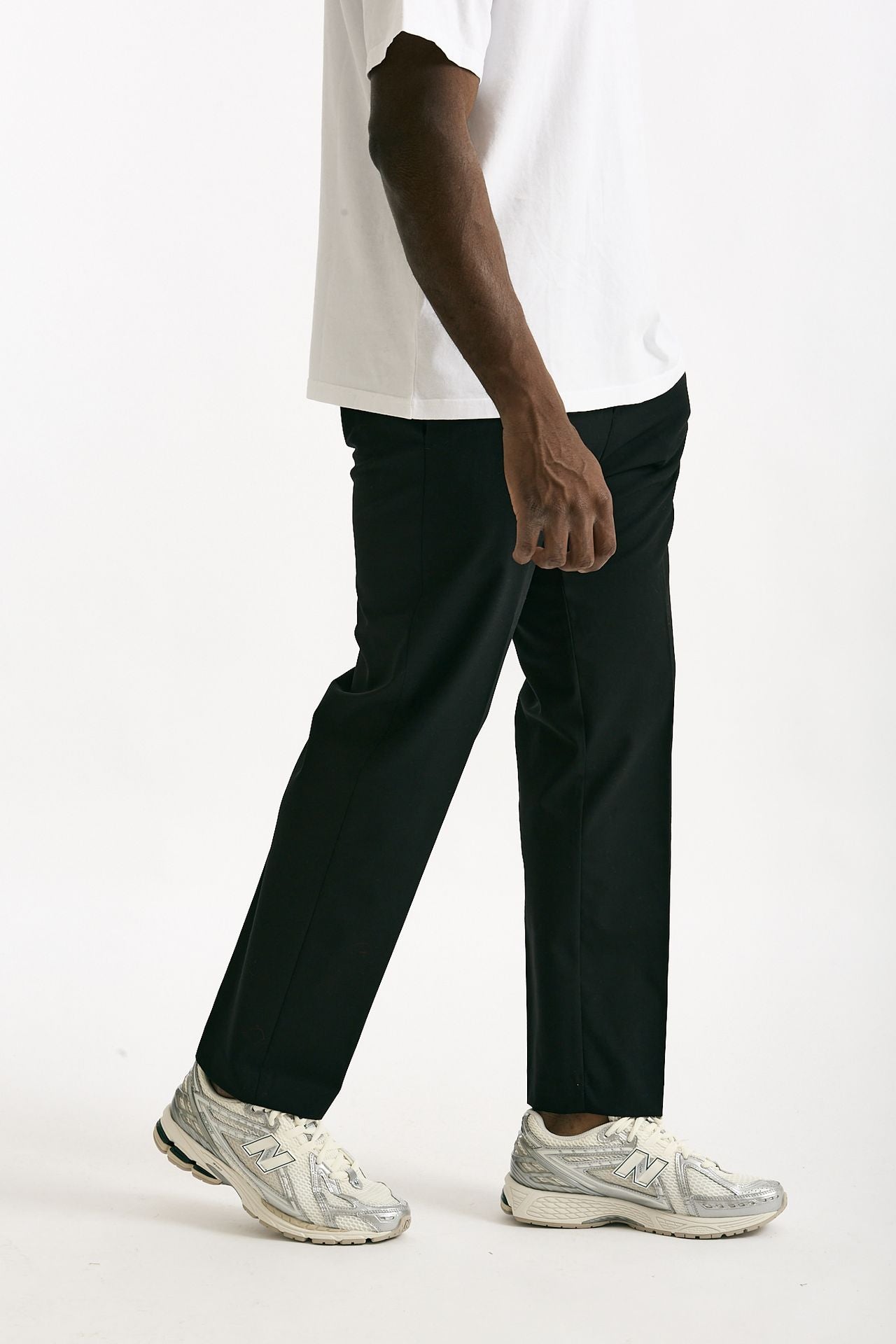 Pantalone in poliestere e lana stretch nero uomo Covert - 4