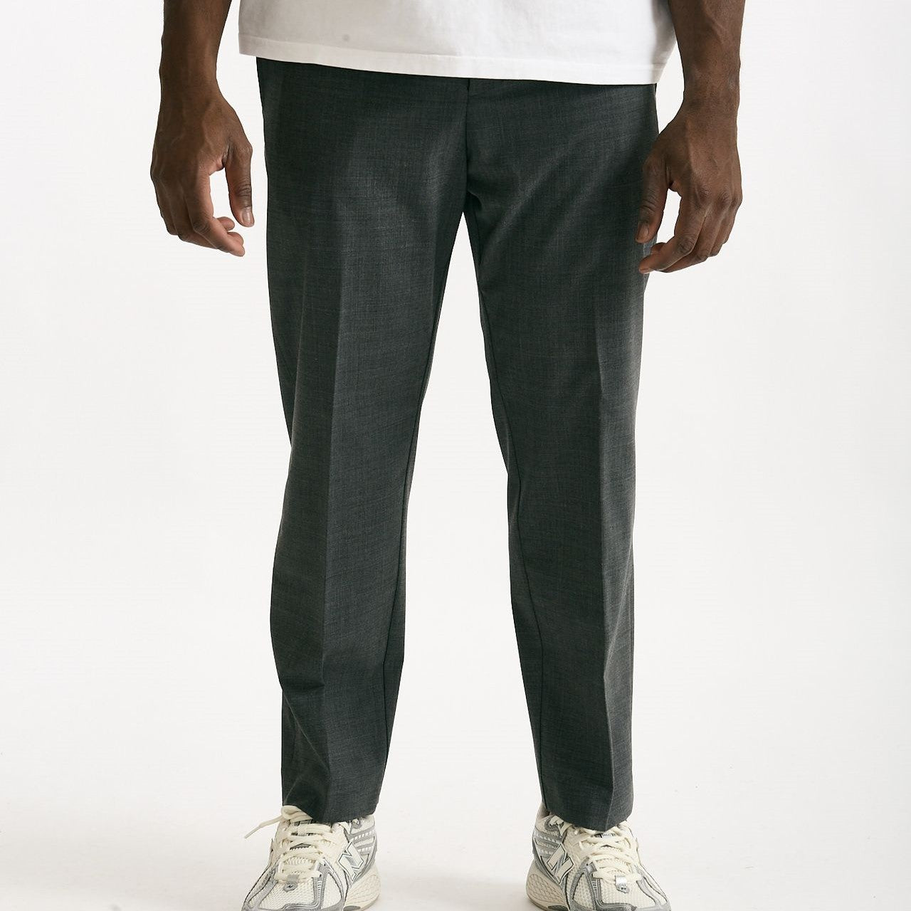 Pantalone in poliestere e lana stretch grigio uomo Covert - 6
