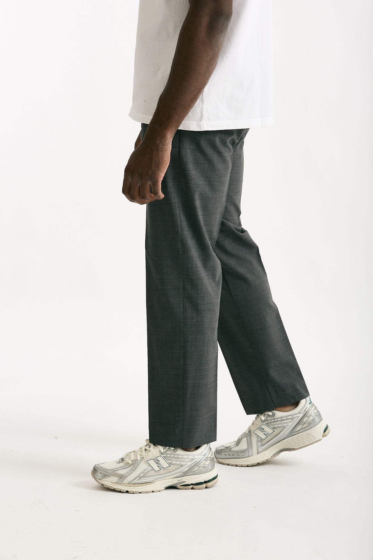Pantalone in poliestere e lana stretch grigio uomo Covert - 1