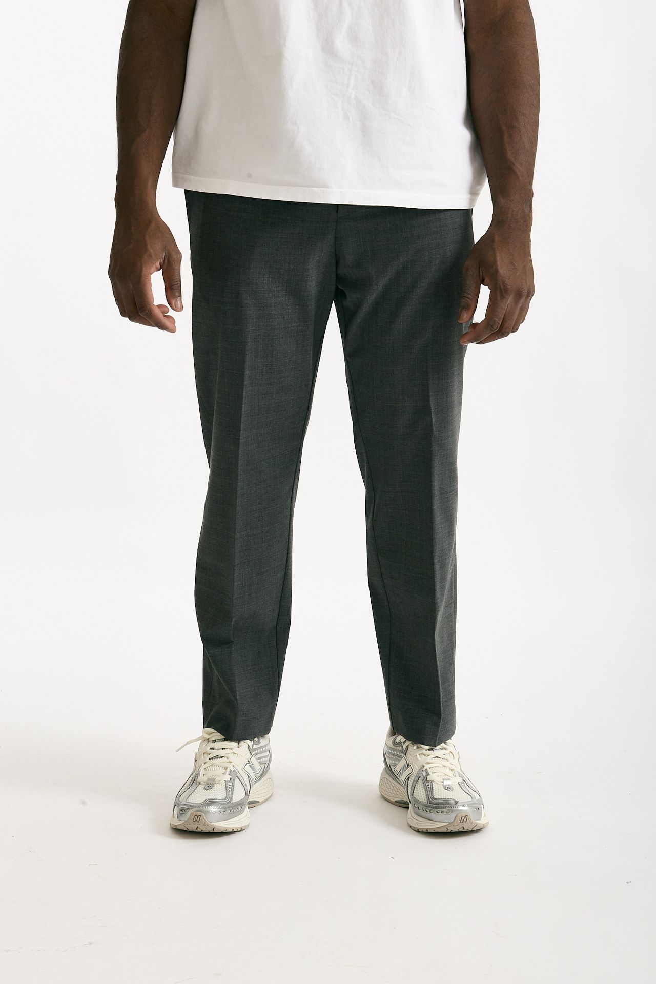 Pantalone in poliestere e lana stretch grigio uomo Covert - 2