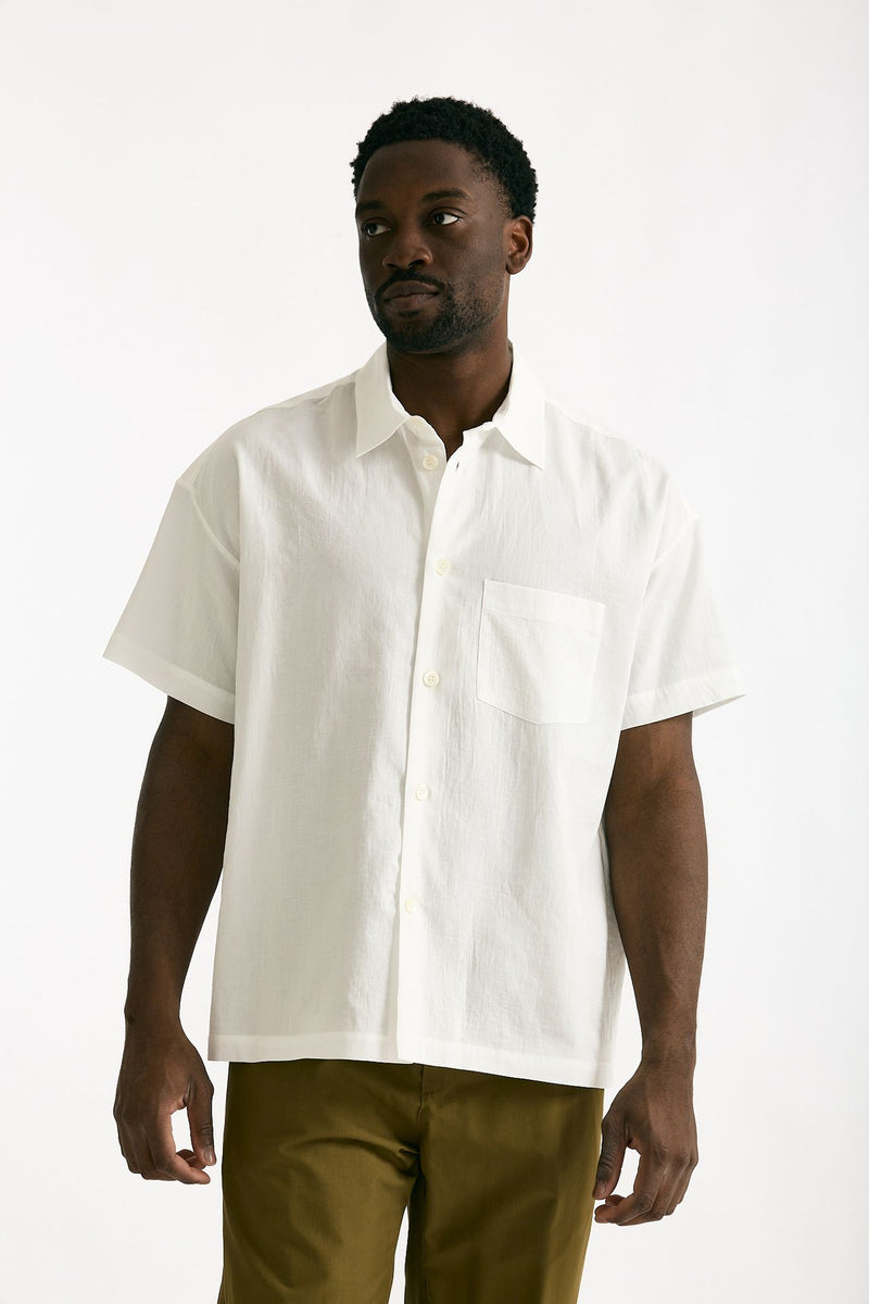 Camicia mezza manica in bianco uomo Covert - 1