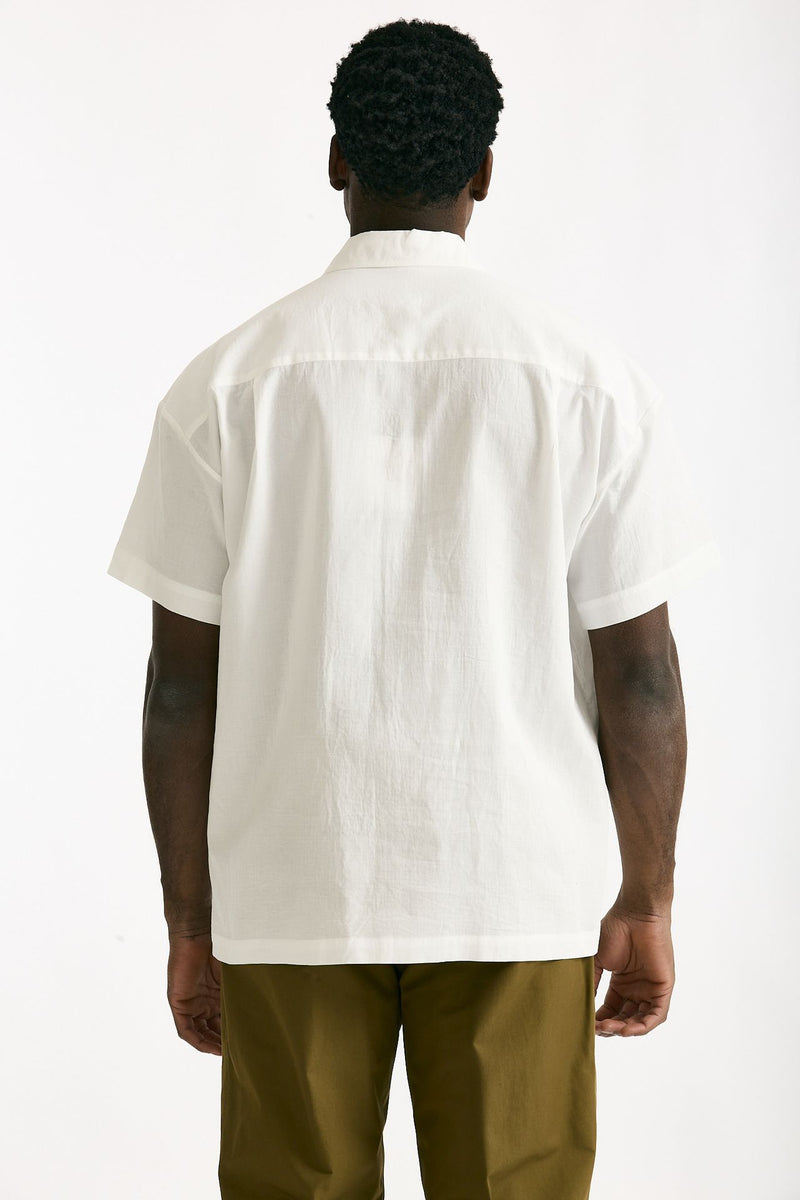 Camicia mezza manica in bianco uomo Covert - 3